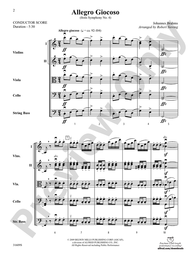Allegro Giocoso (From Symphony No. 4)