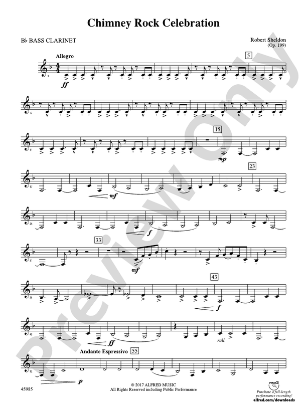 Chimney Rock Celebration Bflat Bass Bflat Bass