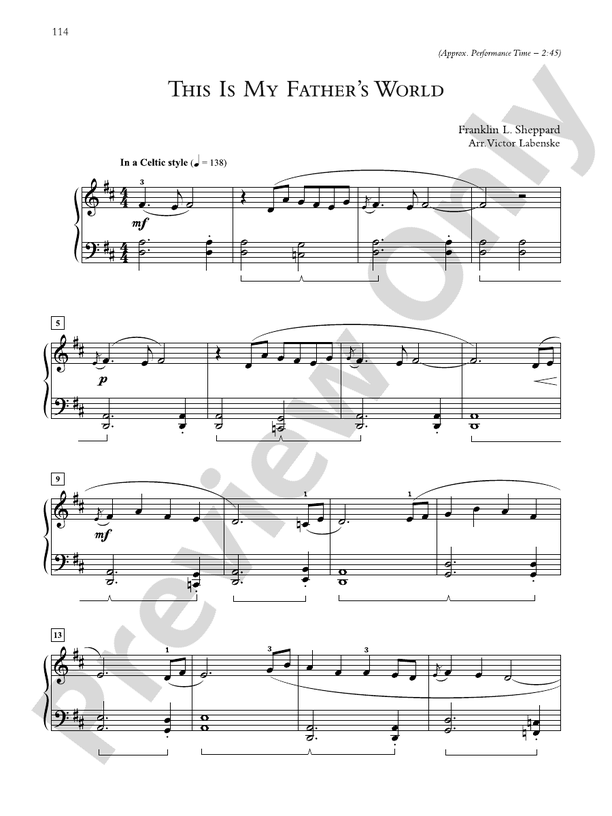 This Is My Father's World - Piano Solo