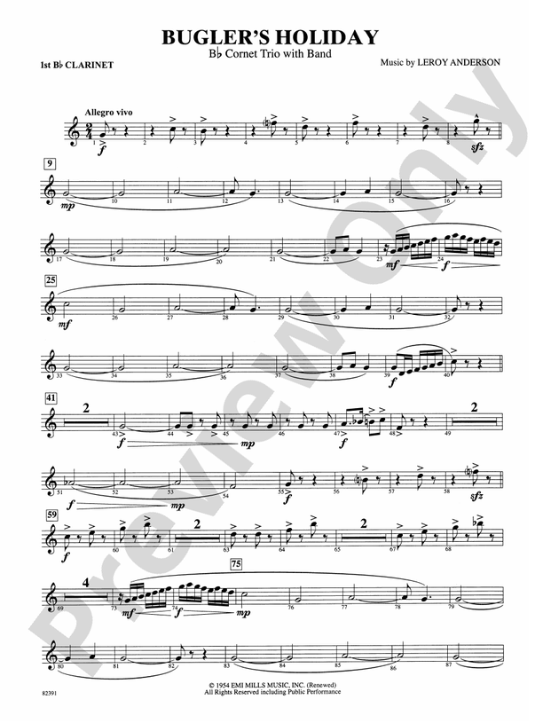 Bugler's Holiday (with Trio) 1st Bflat 1st Bflat