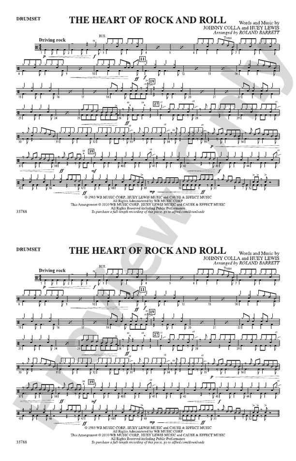 The Heart of Rock and Roll: Drumset