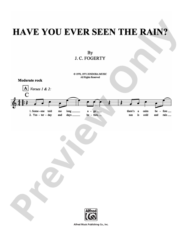 Have You Ever Seen The Rain Struggle Jennings Have You Ever Seen the Rain?: Lead Sheet: J. C. Fogerty - Digital Sheet