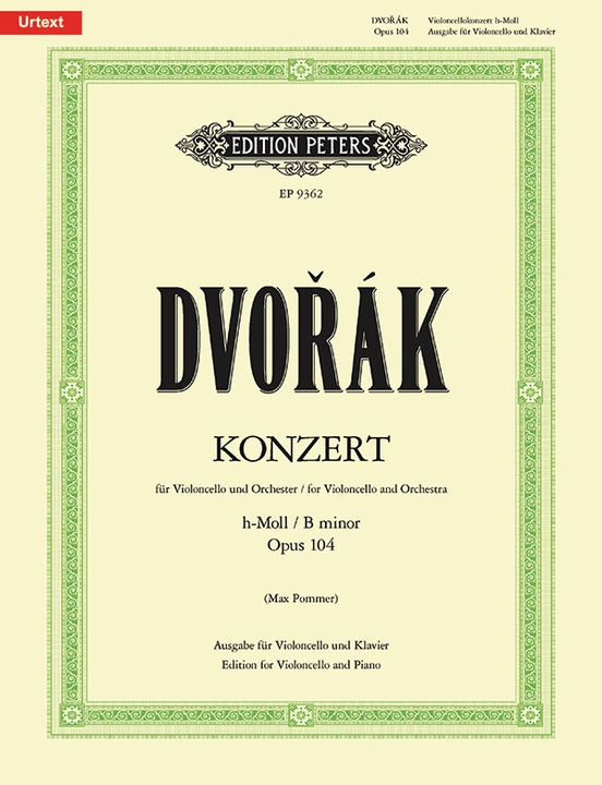 Cello Concerto In B Minor Op 104 Edition For Cello And Piano Cello And Piano Antonin Dvorák 8293