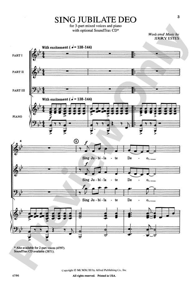 Sing Jubilate Deo