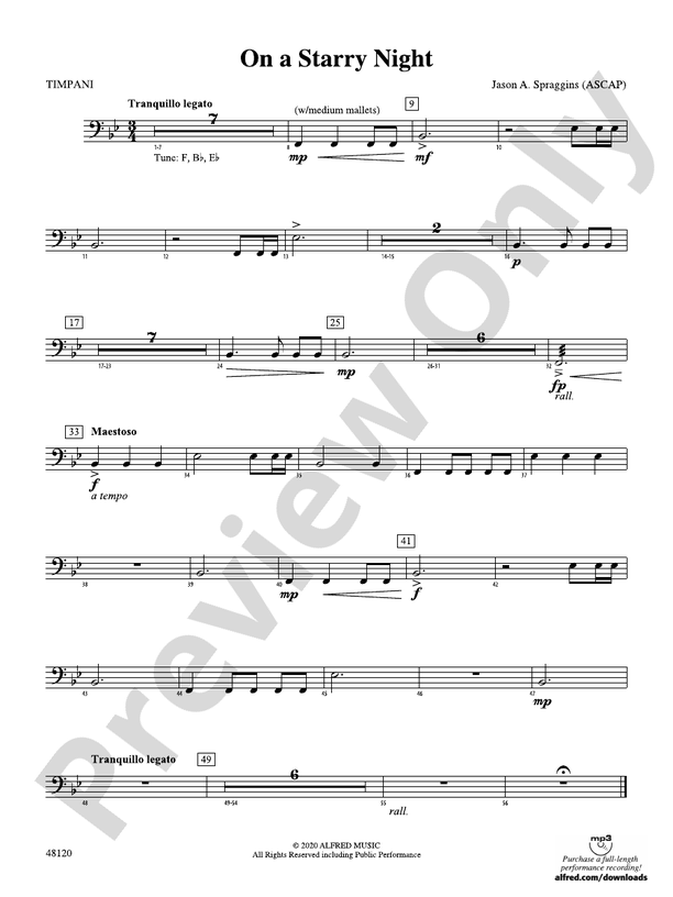 On a Starry Night: Timpani