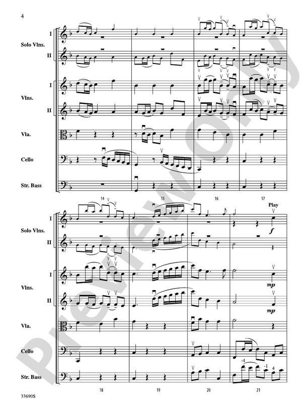 My Spirit Be Joyful (from Cantata No. 146): Score