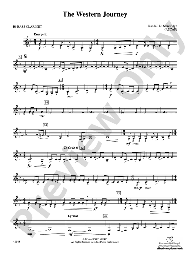 The Western Journey Bflat Bass Bflat Bass Part