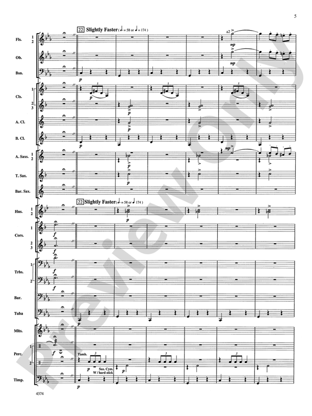 Capriccio Espagnol Concert Band Conductor Score & Parts Nicolai