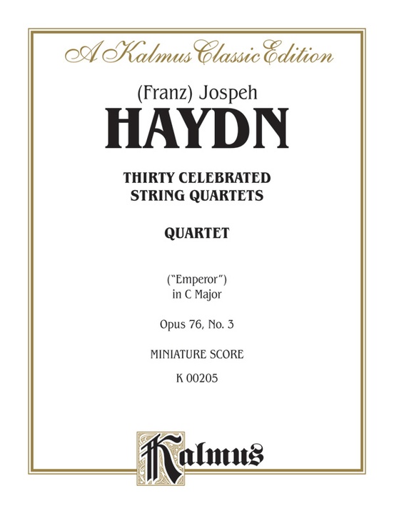 String Quartet No. 77 in C Major, Opus 76, No. 3