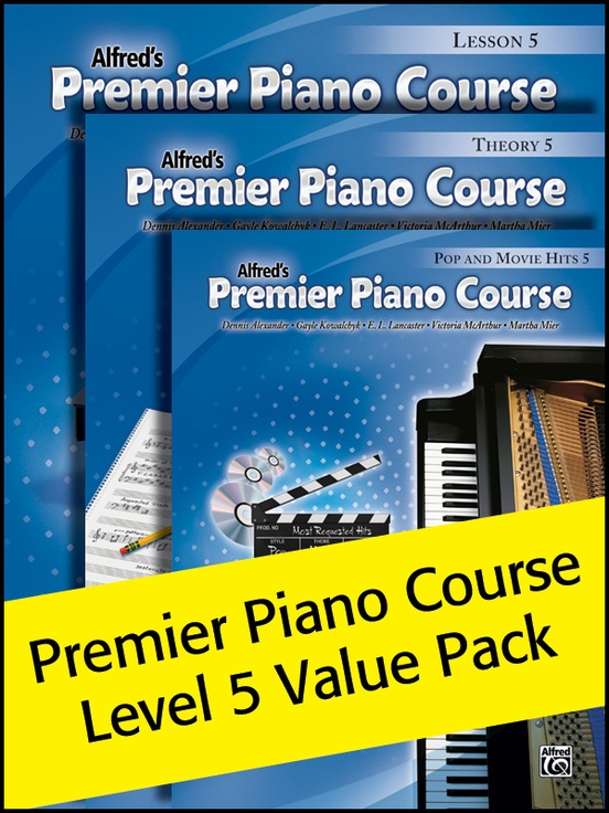 Premier Piano Course, Lesson, Theory & Pop Hits 5 (Value Pack 2012)