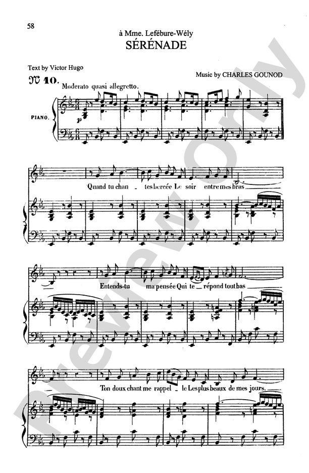 Gounod: Songs, Volume I, Medium Voice (French)