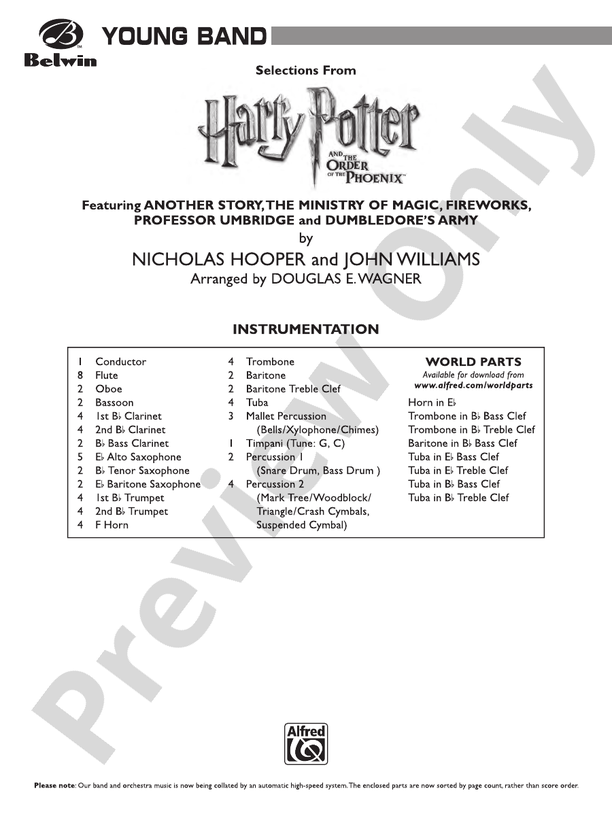 Harry Potter and the Order of the Phoenix, Selections From