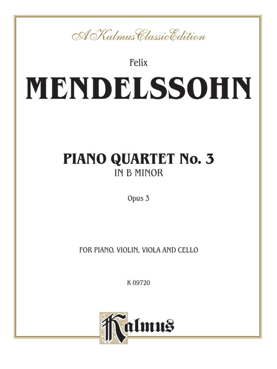 Piano Quartets No. 3 in B Minor, Opus 3