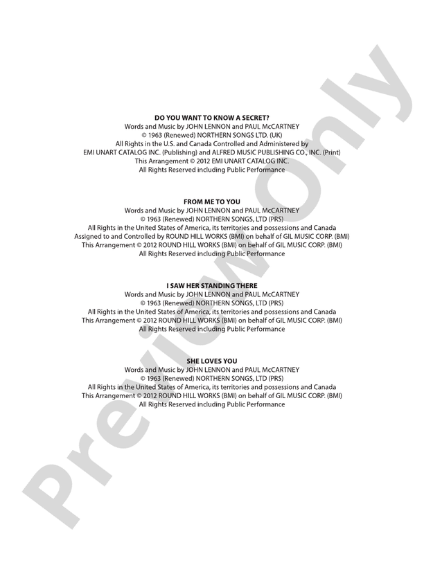 The Beatles Remembered: Score