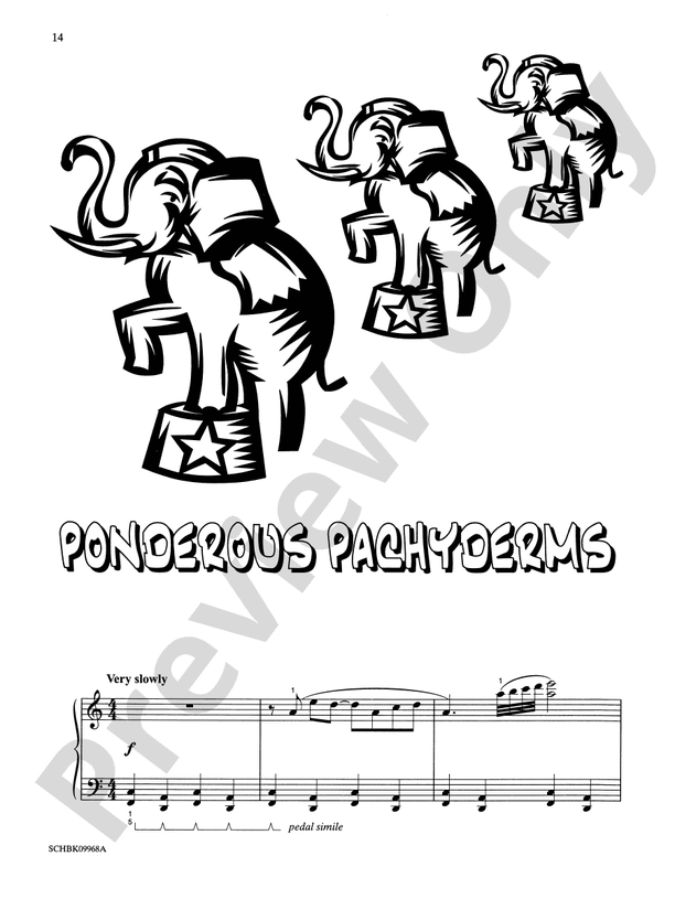 Ponderous Pachyderms - Piano Solo