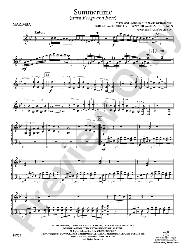 The Gershwin Mallet Collection Mallet Percussion 4 Mallet Percussion