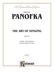 The Art of Singing; 24 Vocalises, Opus 81