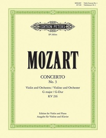 Violin Concerto No. 3 in G K216 (Edition for Violin and Piano)