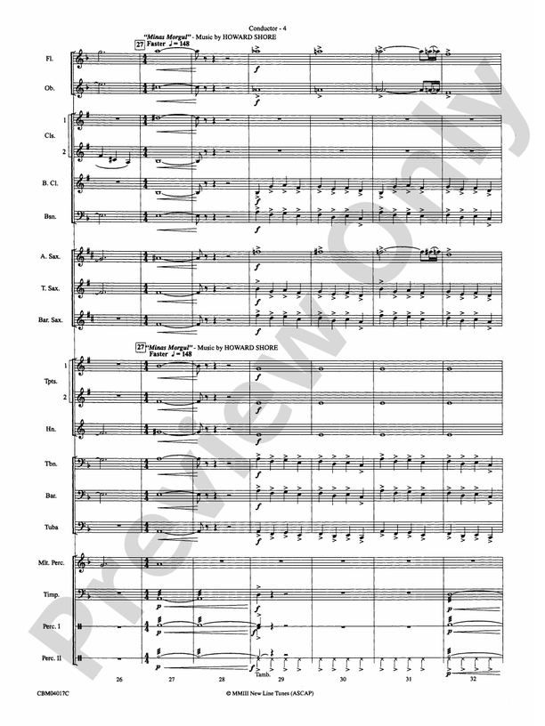 The Lord of the Rings: The Return of the King, Selections from: Score