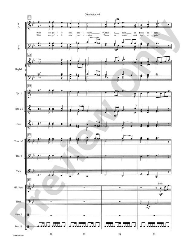 A Festival of Carols (A Medley): Score