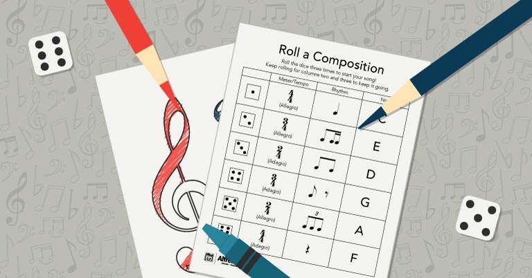 Free Music Activity: Roll a Composition