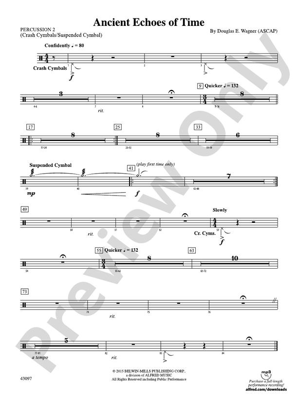 Ancient Echoes of Time 2nd Percussion 2nd Percussion Part Digital