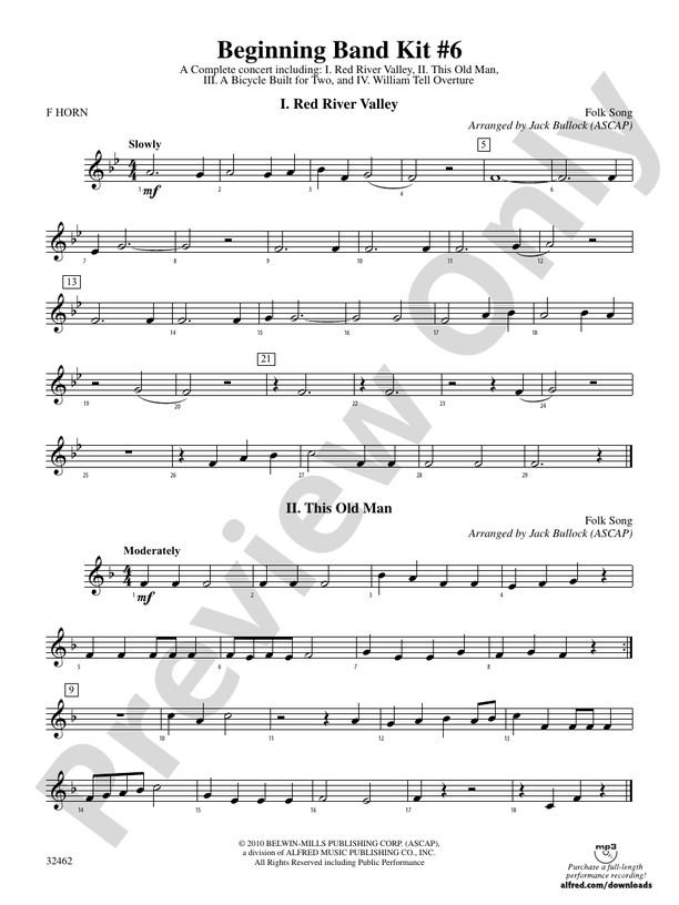 Belwin Beginning Band Kit #6: 1st F Horn