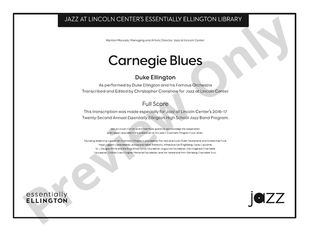 Carnegie Blues                                                                                                                                                                                                                                            