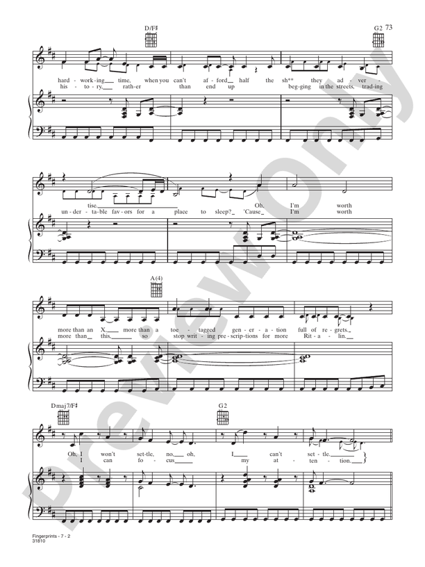 UR So Gay: Piano/Vocal/Chords: Katy Perry - Digital Sheet Music Download