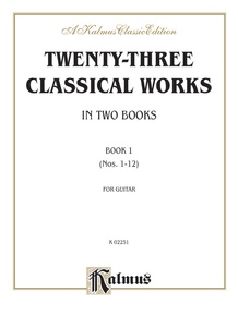 Twenty-Three Classical Works for Two Guitars, Book 1