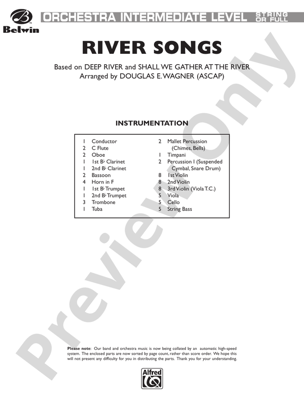 River Songs (based on "Deep River" and "Shall We Gather at the River