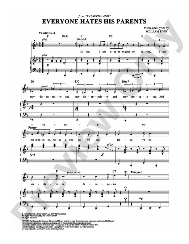 everyone hates his parents falsettos lyrics