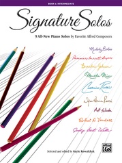 Signature Solos, Book 4: 9 All-New Piano Solos by Favorite Alfred Composers