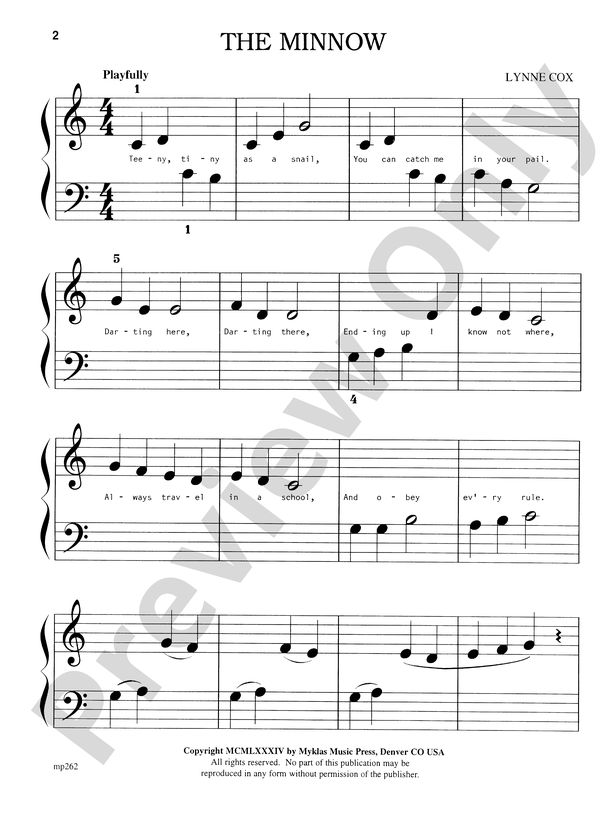 The Minnow (for left hand alone) - Piano Solo