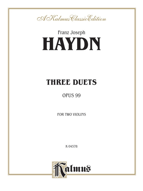 Haydn: Three Duets, Op. 99