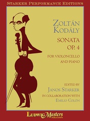 Kodály 無伴奏チェロソナタ Op.8 János Starker Sonata, Op. 8: Cello, Solo, Unaccompanied, Solo: Zoltan