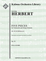 Five Pieces for Cello and Orchestra: III. Puchinello, Op. 38