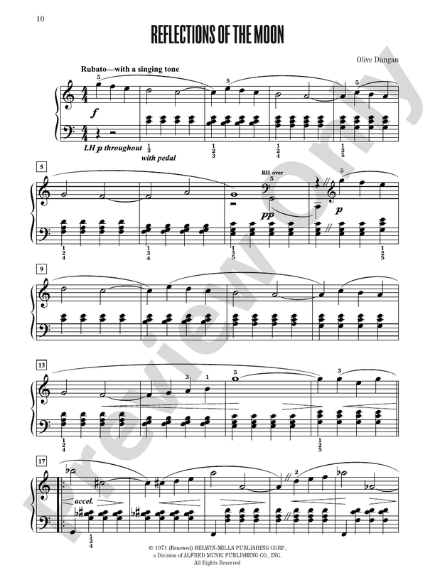 Reflections of the Moon - Piano Solo