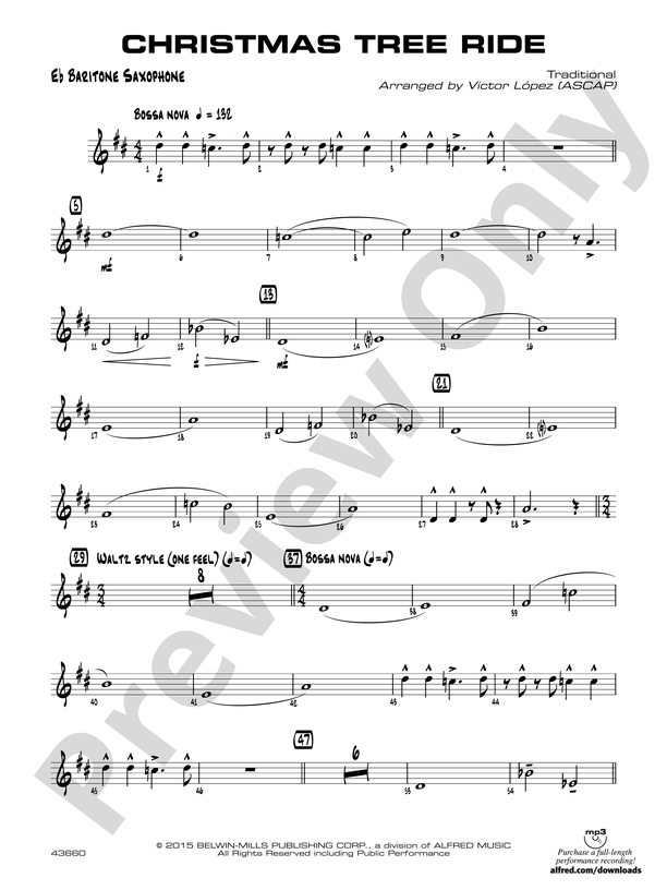 Christmas Bossa Nova: E-flat Alto Saxophone: E-flat Alto Saxophone