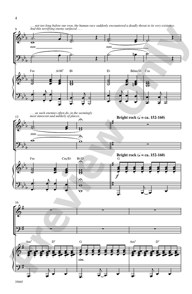 Digital sheet music cover for Little Shop of Horrors SAB Choral Octavo by Alan Menken