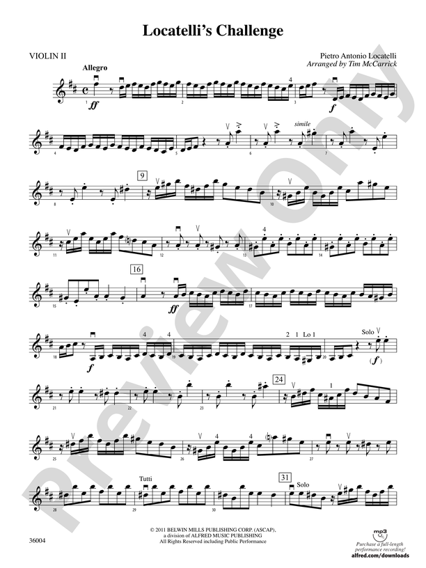 Locatelli's Challenge: 2nd Violin