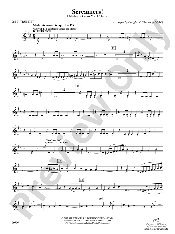 Screamers! 3rd Bflat Trumpet 3rd Bflat Trumpet Part Digital Sheet