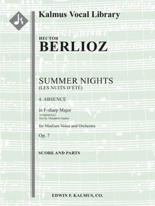 Summer Nights, Op. 7 (Les nuits d'été): 4. Absence (original key of F-sharp)