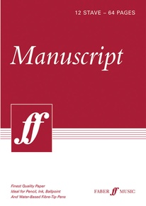 Manuscript Paper: 12 Stave Full Size (8.5" x 12")