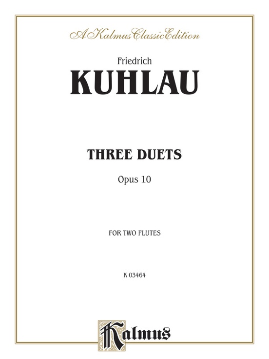 Three Duets for Two Flutes, Opus 10