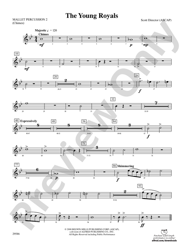 The Young Royals 2nd Mallet Percussion 2nd Mallet Percussion Part