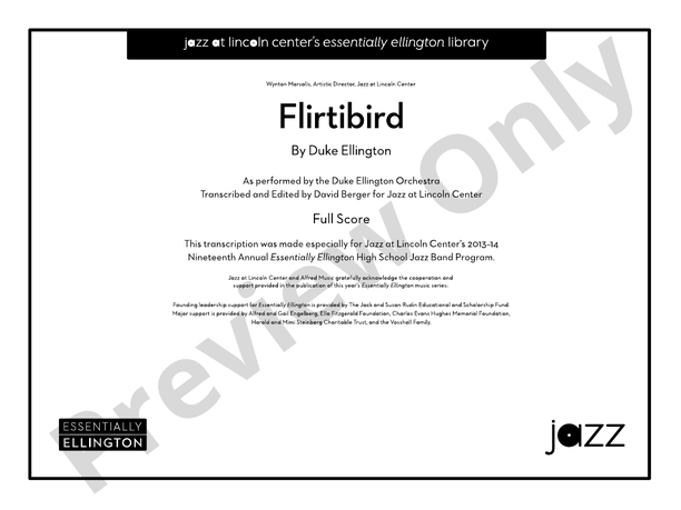 Flirtbird (from Anatomy of a Murder)