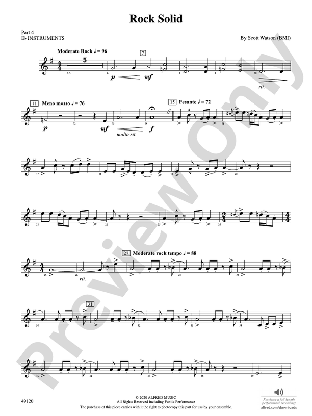Rock Solid: Part 4 - E-flat Instruments
