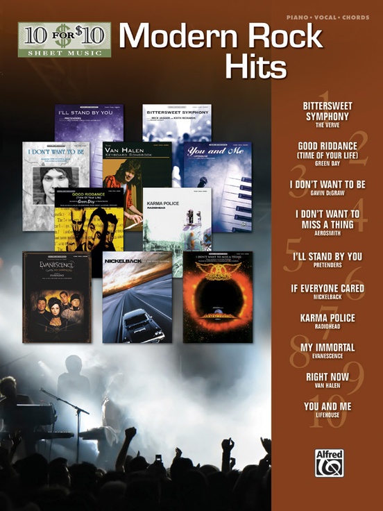 10 for 10 Sheet Music: Modern Rock Hits