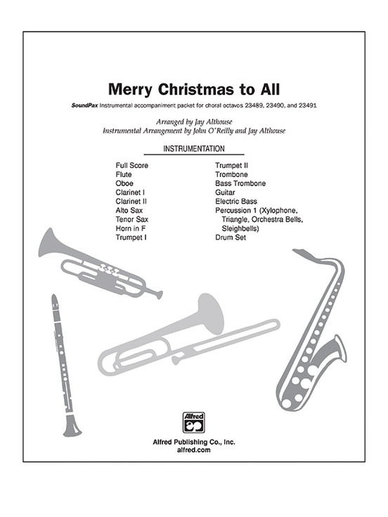 Merry Christmas to All (A Medley of Carols): 2nd B-flat Trumpet
